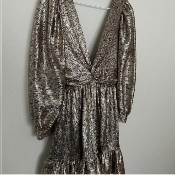 Sabina Musayev Roxana Metallic Mini Dress - Picture 4 of 12